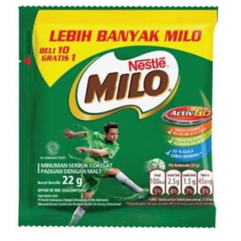 

MILO ACTIV-GO SACHET 22gr x 11 pcs