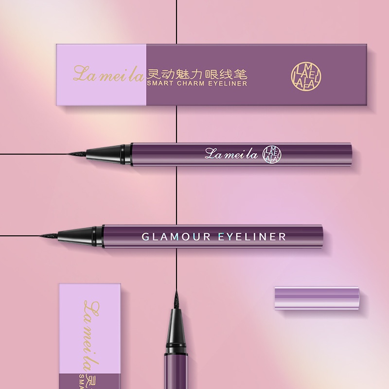 LAMEILA GLAMOUR EYELINER CAIR ANTI AIR TAHAN LAMA KODE 824