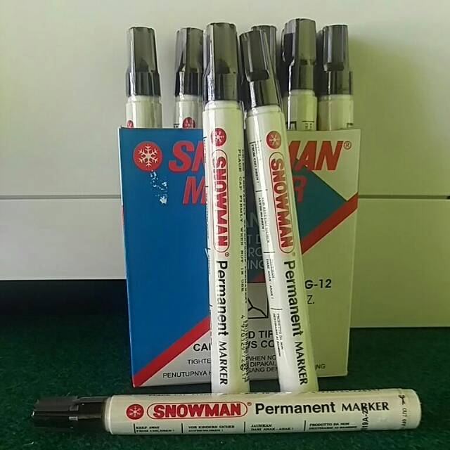 

Permanent marker Snowman
