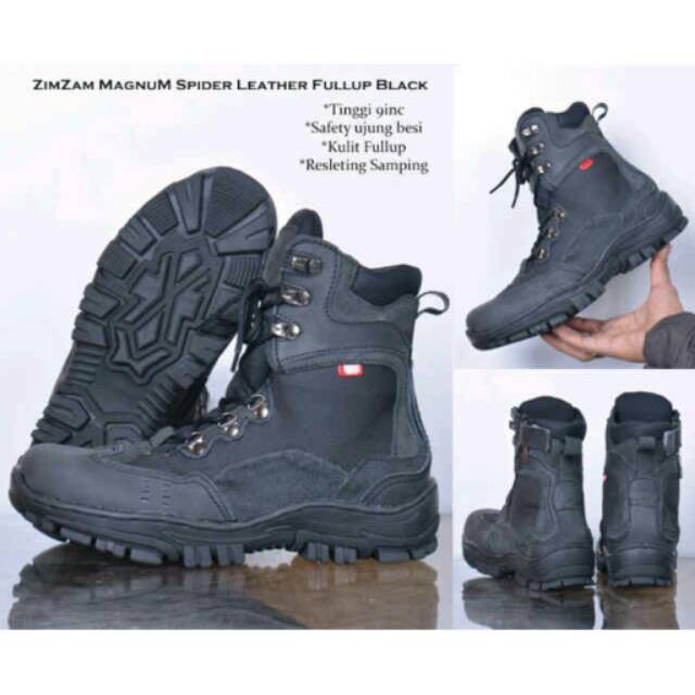 Sepatu Zimzam zimzam zimzam zimzam zimzam magnum spider full black original