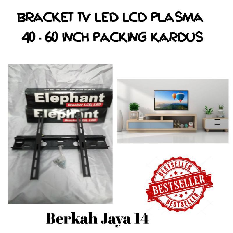 BRACKET TV 60 INCH LED LCD PLASMA FLAT PANEL UKURAN 40&quot;-60&quot; HARGA MURAH BARANG BERKUALITAS