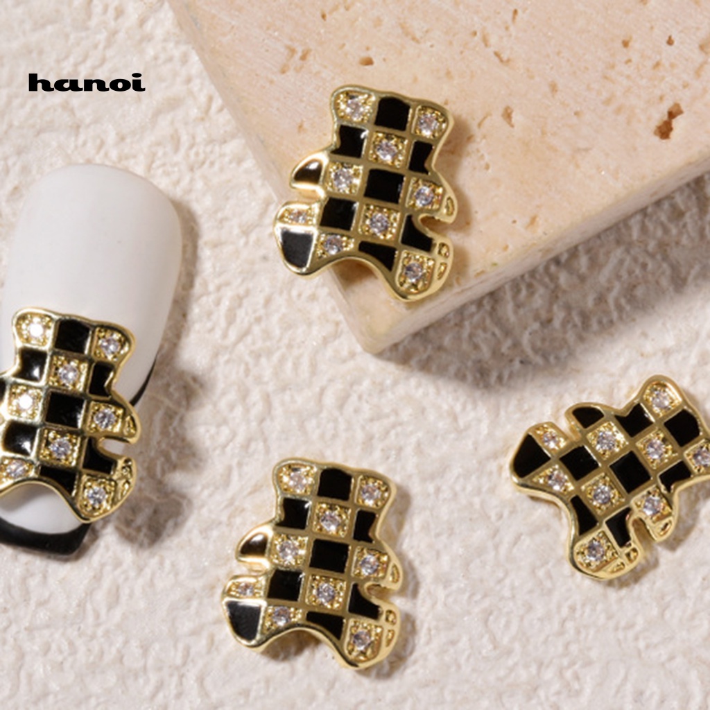 Han_ornamen Pita 3D Hias Cubic Zirconia Tahan Lama Untuk Manicure / Nail Art