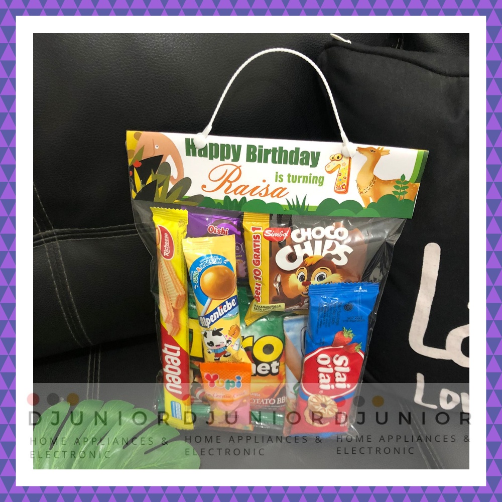 DJR - PAKET SNACK ULANG TAHUN ANAK / BINGKISAN ULTAH / HAMPERS LEBARAN IDUL FITRI / SOUVENIR ULANGTAHUN ANAK