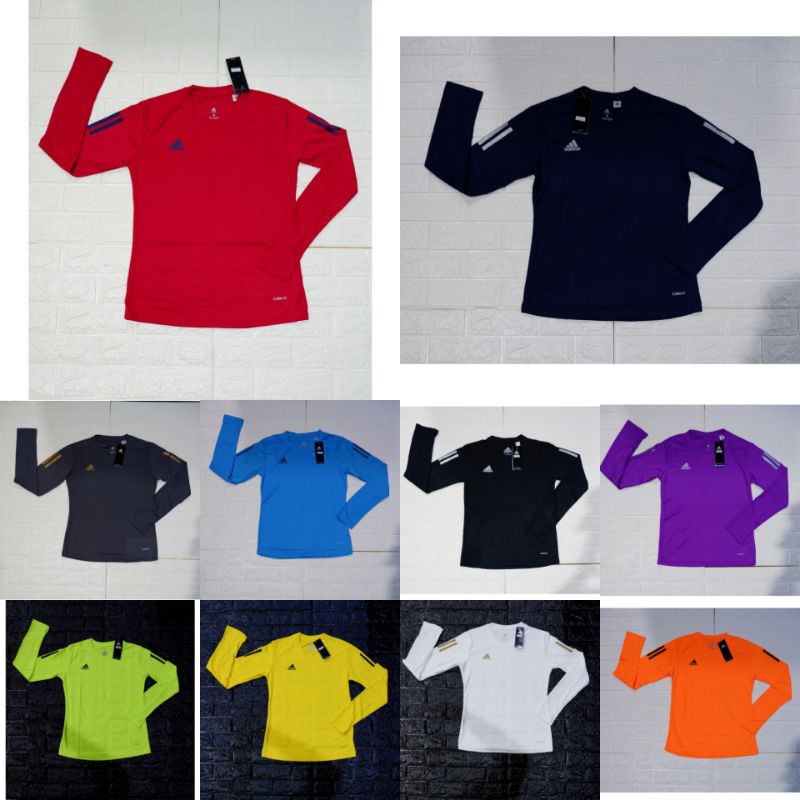 [ KAOS TENIS LAPANGAN TECHFIT  POLYSTER WANITA LENGAN PANJANG ADIDAS 01 ]