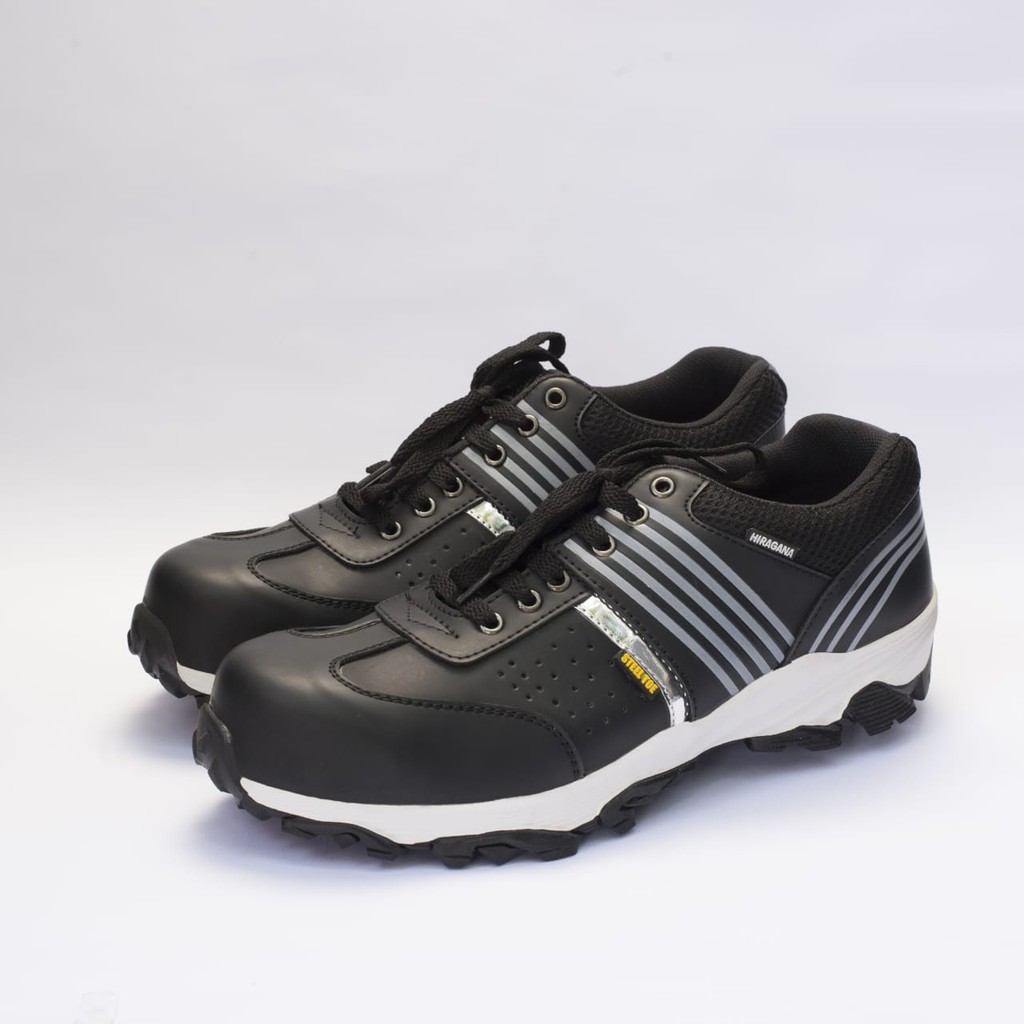 Safety Shoes Hiragana HRG-102 Hitam-Murah-Bergaransi - SIZE 43