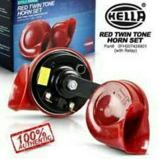 Jual HELLA Klakson Keong Red Twin Tone Style Range Shopee Indonesia