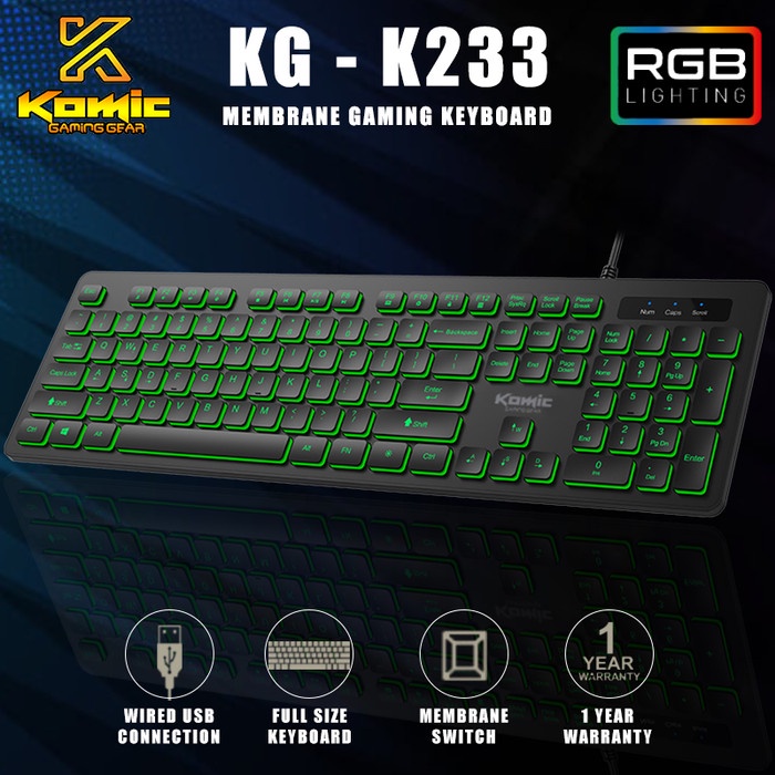 Komic KG-K223 Keyboard Gaming Membrane