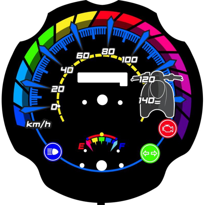 Papan Custom Speedometer Scoopy 2014