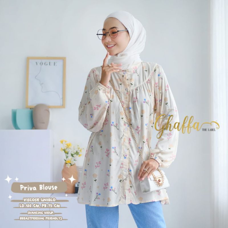 Blouse motif modern / Priva blouse by ghaffa the label / Blouse motif premium