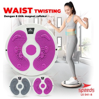 SPEEDS Waist Twisting Jogging Body Plate Magnetic Trimmer Waist Twisting Alat Olahraga Pelangsing Perut 041-8