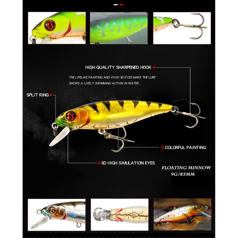 Minnow Belanak 9,8cm 12gr SINKING Umpan Casting Barramundi