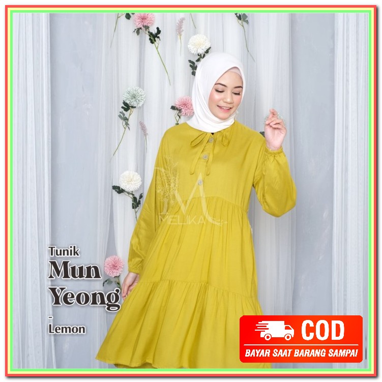 Wiza Tunik Atasan Wanita Terbaru 2021 / Atasan Tunik / Atasan Mur QB749 Tunik / Dress Wanita Korea