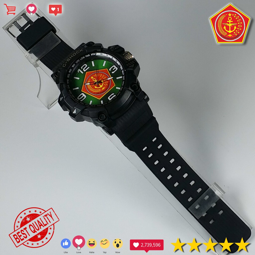 (ISTIMEWA) JAM TANGAN LOGO TNI OUTDOOR ANTI AIR