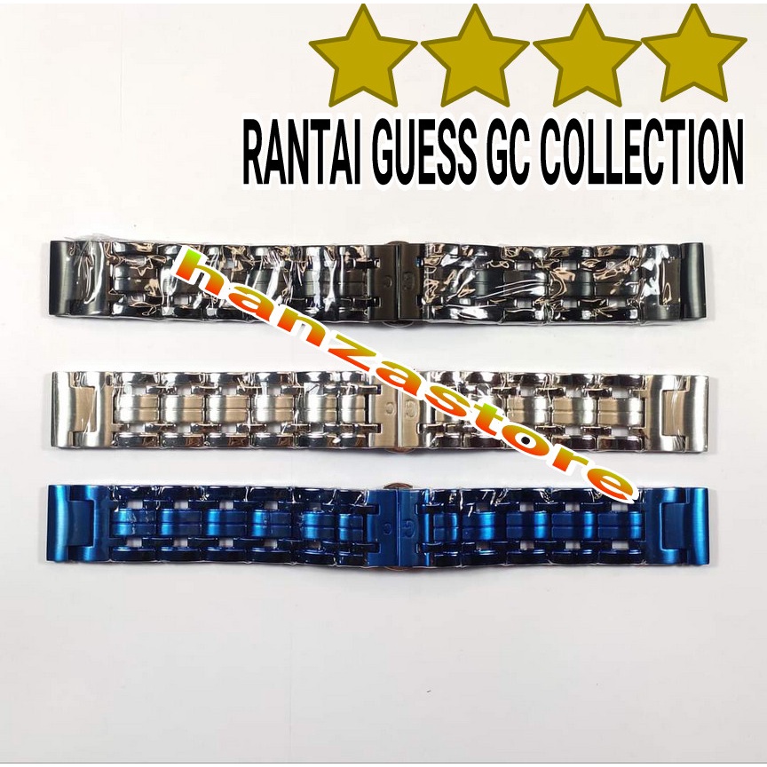 STRAP TALI JAM TANGAN RANTAI GEUSS GC GUESS COLLECTION 22MM