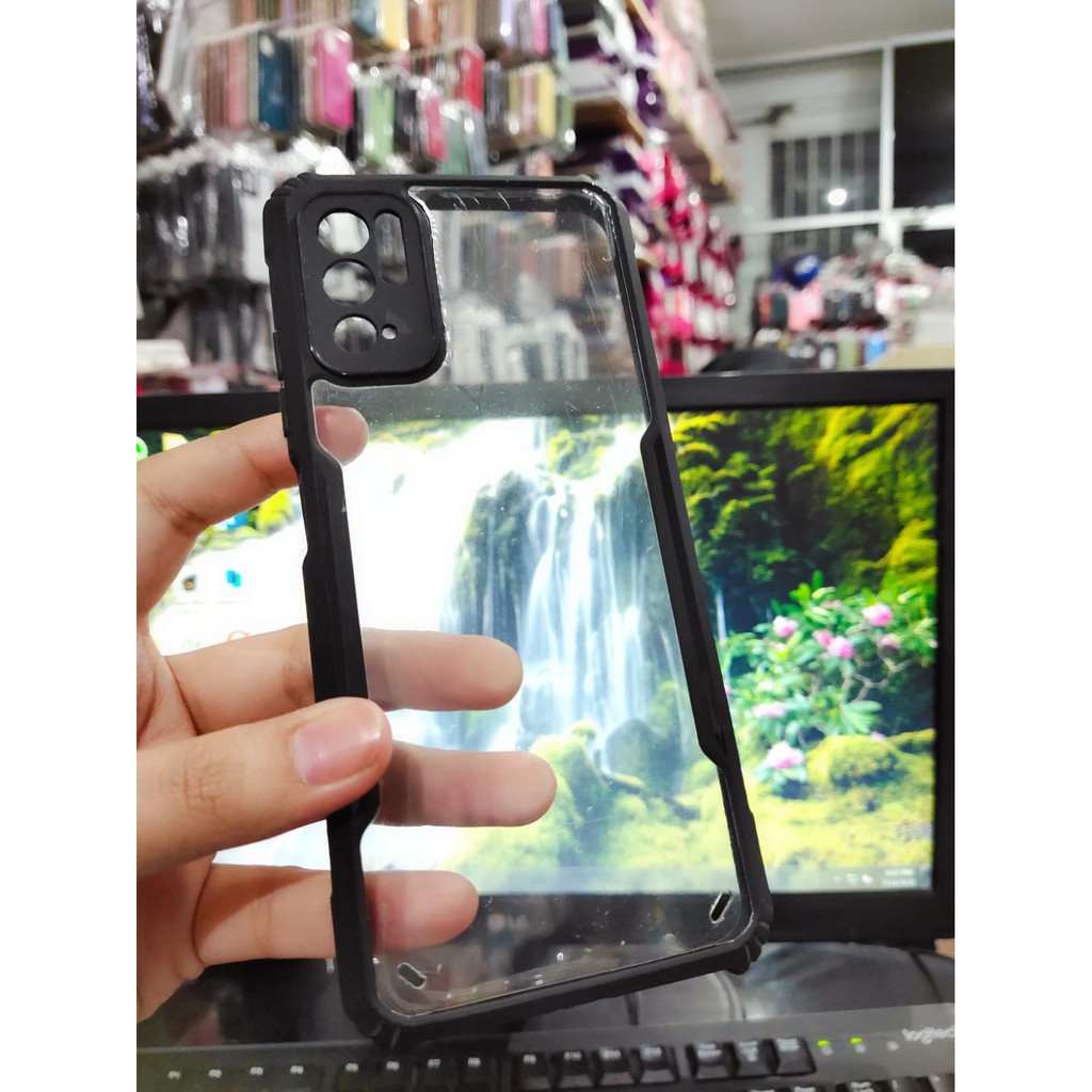 Anti Shocking Poco M3 Pro 5G X5 PRO Redmi Note10 5G RedmiNote10T 5G Hardcase Fusion List Hitam Acrylic Case