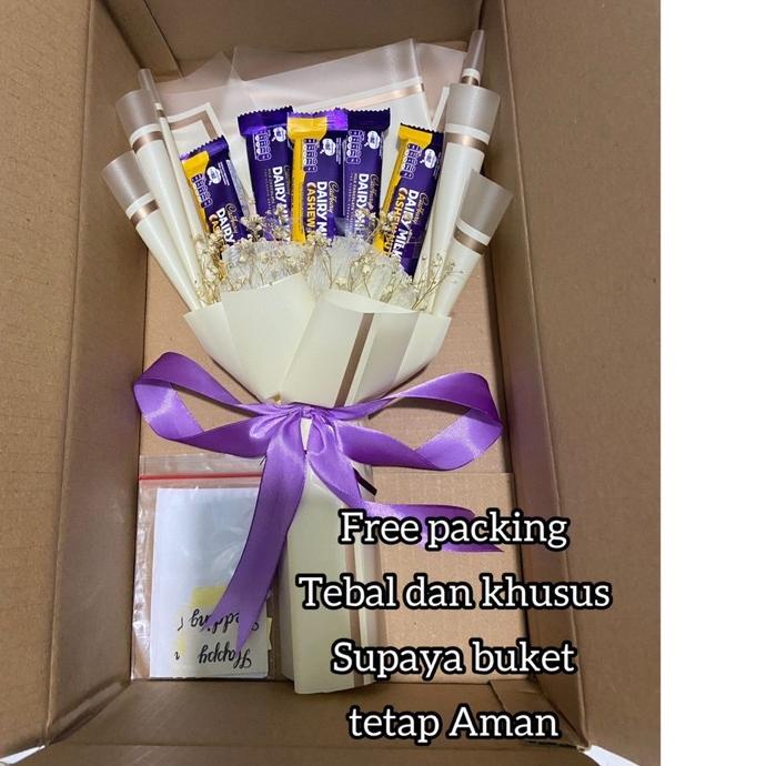 

STAR BRANDS Buket cokelat // dairy milk 30gr // silverqueen // cadbury // buket bunga // buket snack