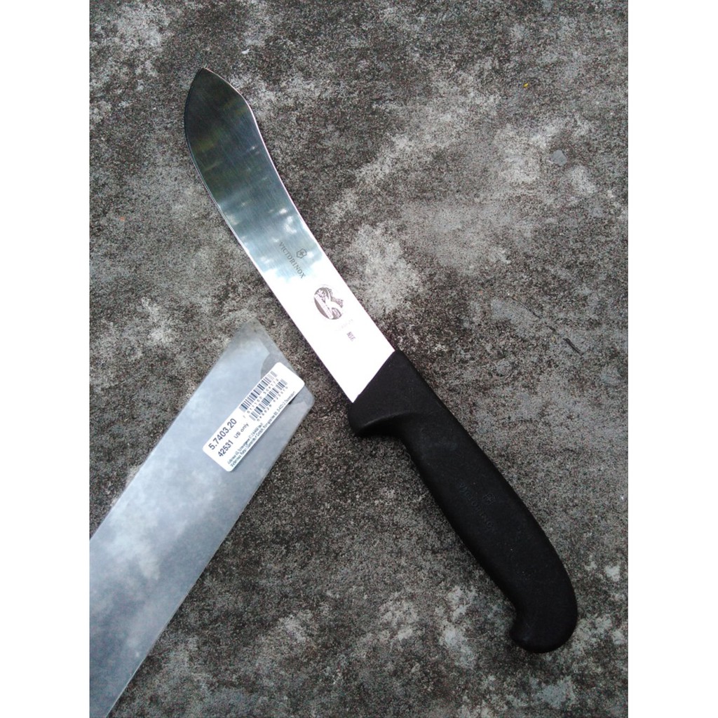 Pisau Sembelih Victorinox Butcher Knife 20cm Model Golok (5.7403.20) Best Quality