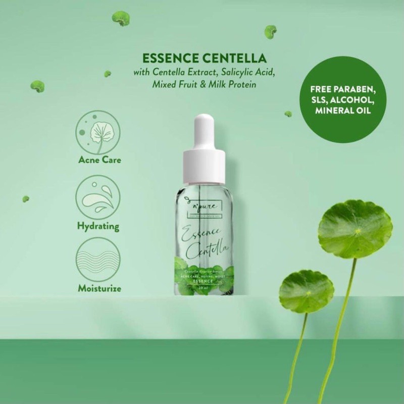 NPURE Indonesia / Facial Wash Cleanser Face Primer Essence Toner Serum Ampoule Day Night Eye Cream Moisturizer Sunscreen Sheet Clay Mask Masker Clear Pad Soothing Body Lotion / Marigold Cica Centella Asiatica Noni Probiotics Acne Spf Foam Paket Lengkap