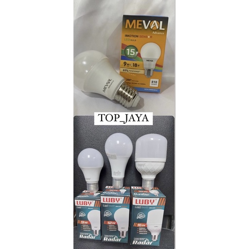 Lampu sensor Gerak (Meval / LUBY) motion sensor/ lampu sensor gerak