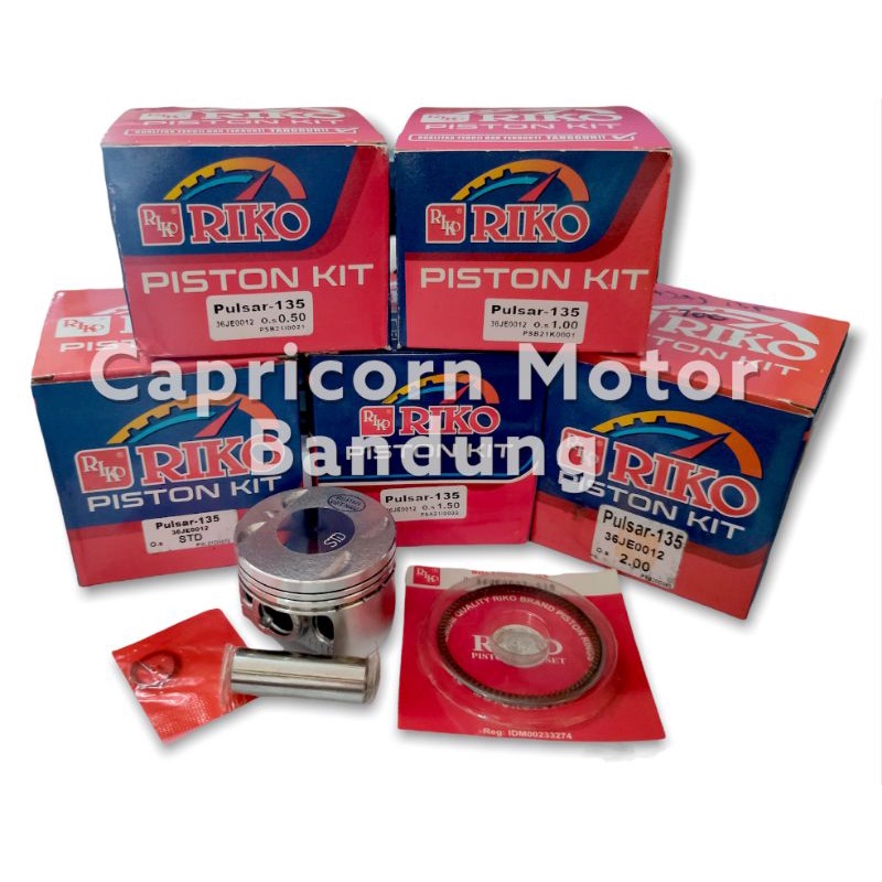 Piston Kit BAJAJ PULSAR 135 135LS RIKO oversize STD 50 100 150 200
