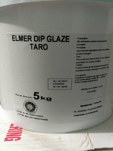 Dip glaze taro elmer