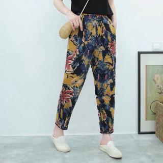  Celana  Panjang  Harem Longgar Wide Leg Bahan  Katun  Untuk 