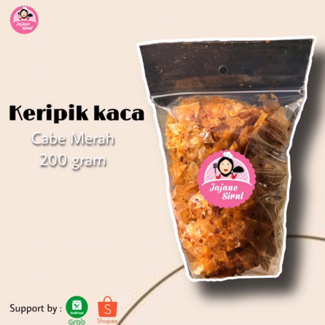 

Keripik Kaca / Keripik beling/ Cabe Merah/ Cabe Hijau