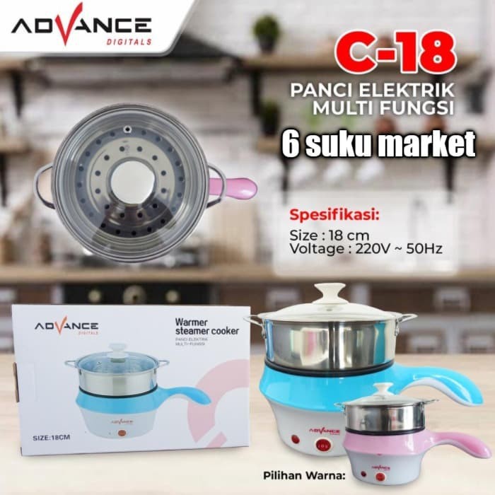 Advance C18 Panci Elektrik Multi Cooker Streaming Pan