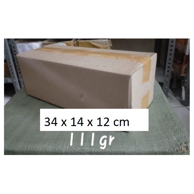 

34 cm x 14 cm x 12 cm - Jual Kardus Polos Packing Box Harga per pcs TERMURAH !!!