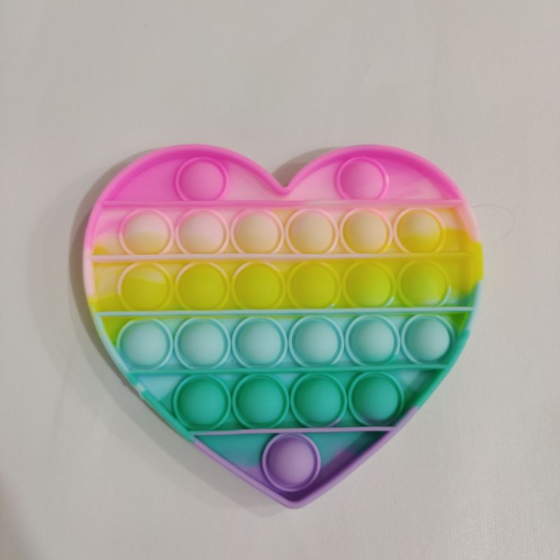 FREE GUNDU KELERENG!Mainan Pop It Penghilang Stress Viral Tiktok Jumbo 20cm Bahan Import Bagus Halus Model New Bts-Love Makaron