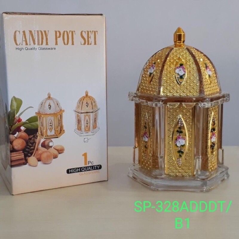 Toples Lebaran Kaca Candy Gold