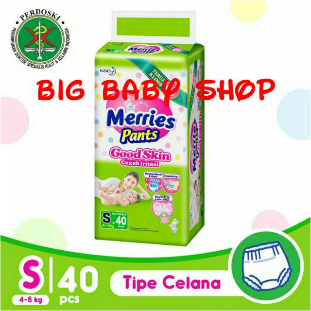 MERRIES Pants Good Skin/Popok Celana MERRIES Size S40/S 40/S-40