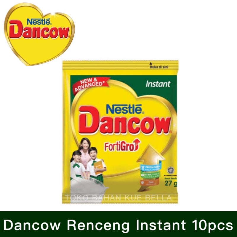 DANCOW RENCENG INSTANT FortiGro (29gr x 10 Sachet) Susu Putih