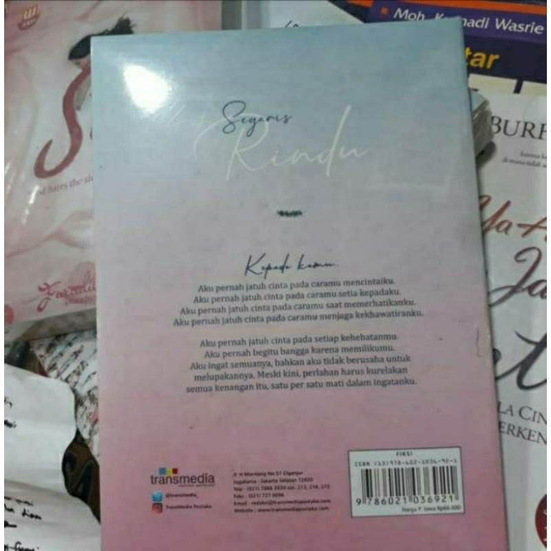 Novel Segaris Rindu by Sarah Aulia-1