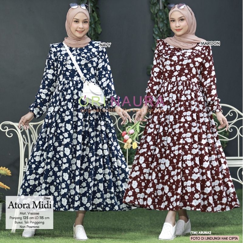 ORI NAURA - ATORA MIDI DRESS