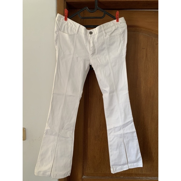celana cutbray putih preloved