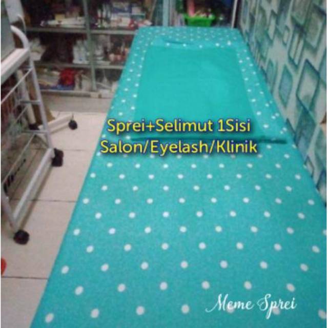 Sprei Salon+Selimut 1Sisi. Sprei Eyelash Studio / Klinik Kecantikan / EYELA