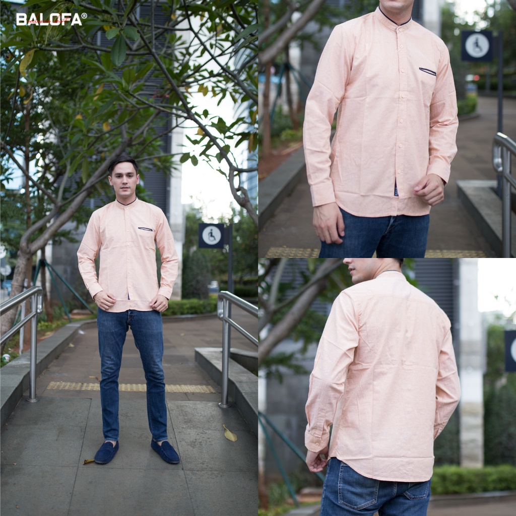 Balofa Kemeja Pria Panjang Kemko (Shanghai) Oxford Basic