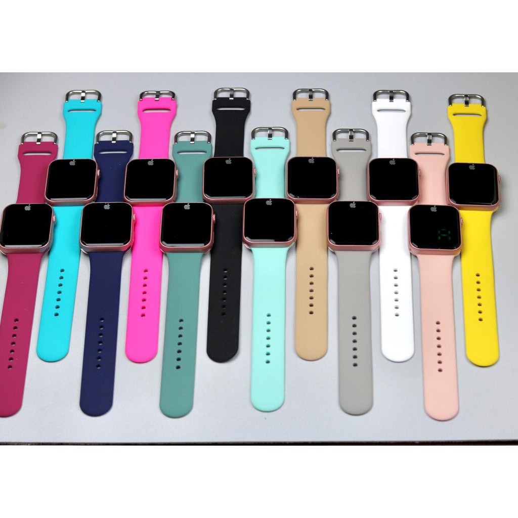 JAM TANGAN I1630-PW  RUBBER LED TOUCH SCREEN BODY SEGI