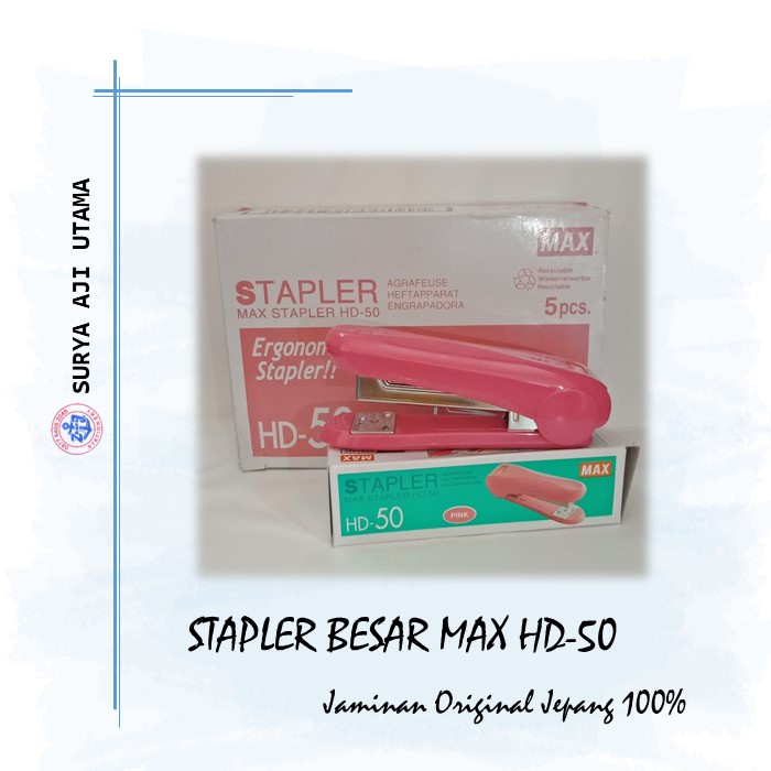 

Stapler | Staples Max HD 50 Original | Harga Per Pcs