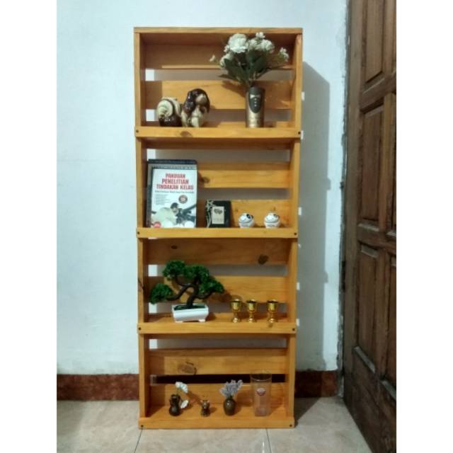 RAK STANDING KAYU JATI BELANDA RAK BUKU RAK BUMBU RAK STANDING KAYU JATI BELANDA RAK BUKU RAK BUMBU
