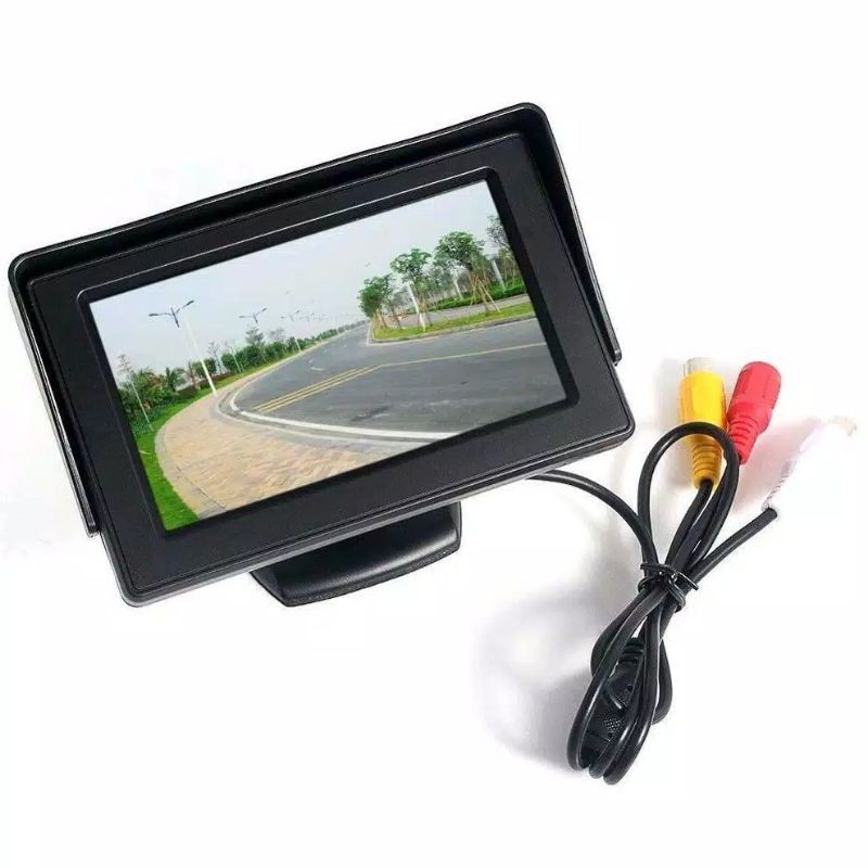 monitor tft lcd mini video 4.3 inch tv dvd mobil cctv kamera mundur