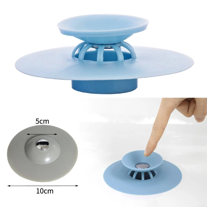 Penutup saluran air silicone/Bathtub drain sink water stopper /Penutup saringan wastafel cuci piring