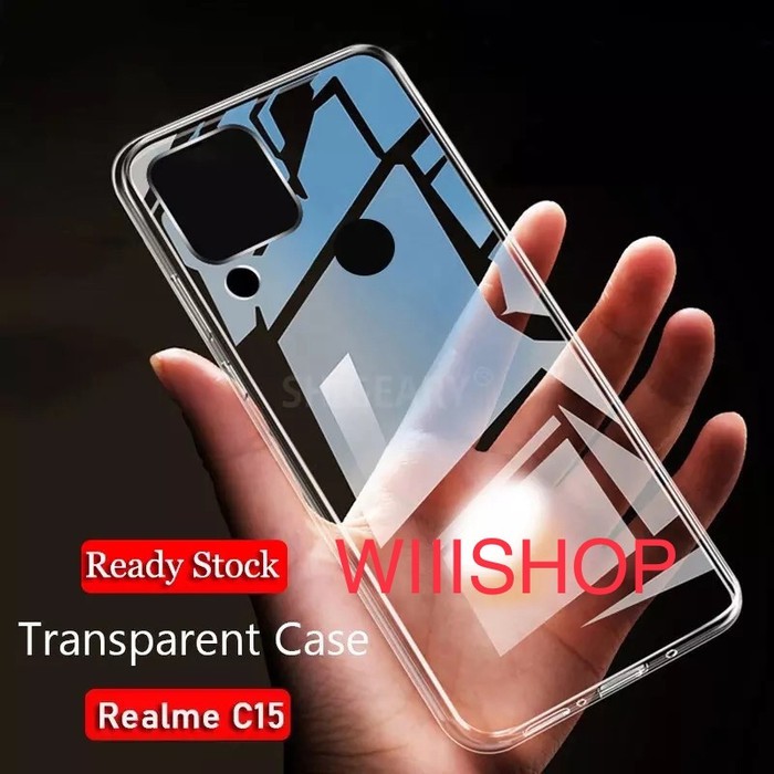 SOFT CASE ULTRAFIT ULTRATHIN BENING REALME C15 SILIKONE HARGA GROSIR