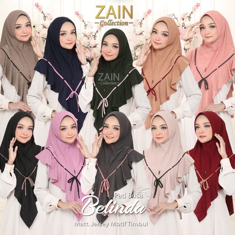 Hijab instan Jilbab Bergo Daily Belinda Ori by Zain Collection