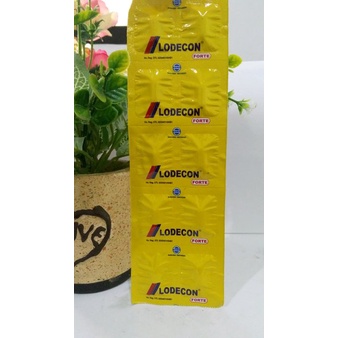 LODECON FORTE LODEKON FORTE TABLET PERSTRIP ISI 10 TABLET OBAT DEMAM PUSING HIDUNG TERSUMBAT-1 STRIP