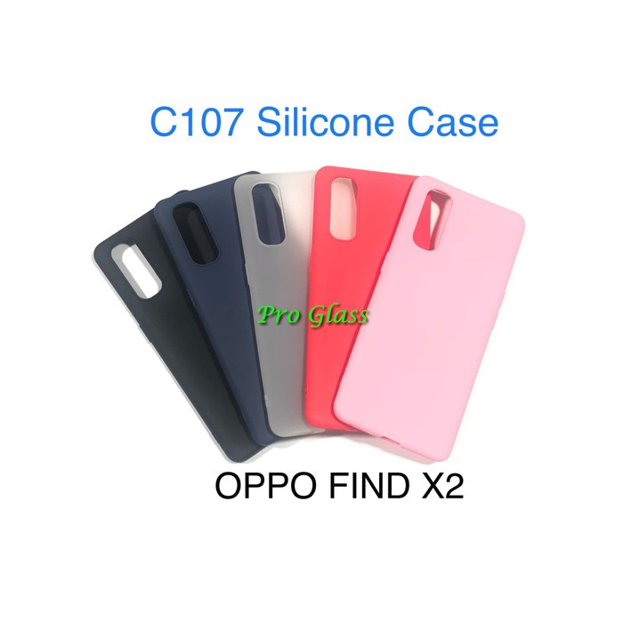 C107 OPPO FIND X2 Colourful Ultrathin Silicone Case / Matte Thin