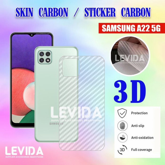 ANTIGORES  SAMSUNG A22 5G SKIN CARBON SKIN BACK 3D ANTIGORES SAMSUNG A22 5G
