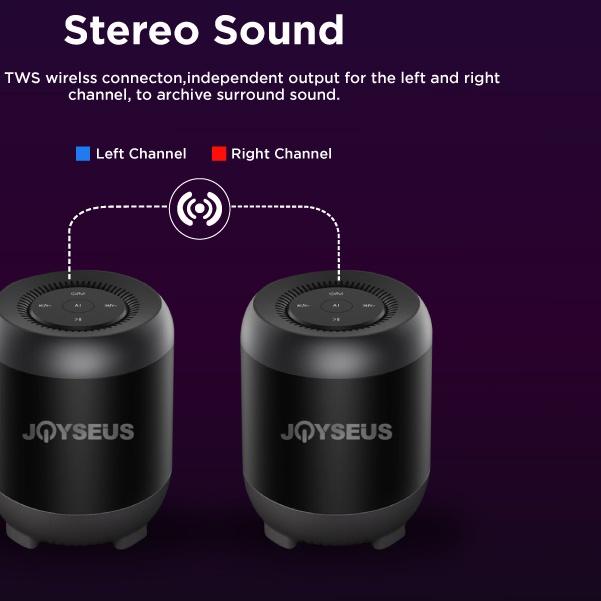 ♣ JOYSEUS Speaker Stereo Bluetooth Speaker 5.0 Portable Ultra Bass TWS Speaker ◌