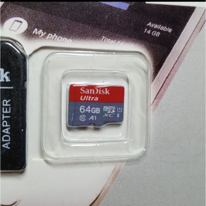 HOT PROMO MEMORY CARD MICRO SD SANDISK ULTRA 10 64GB